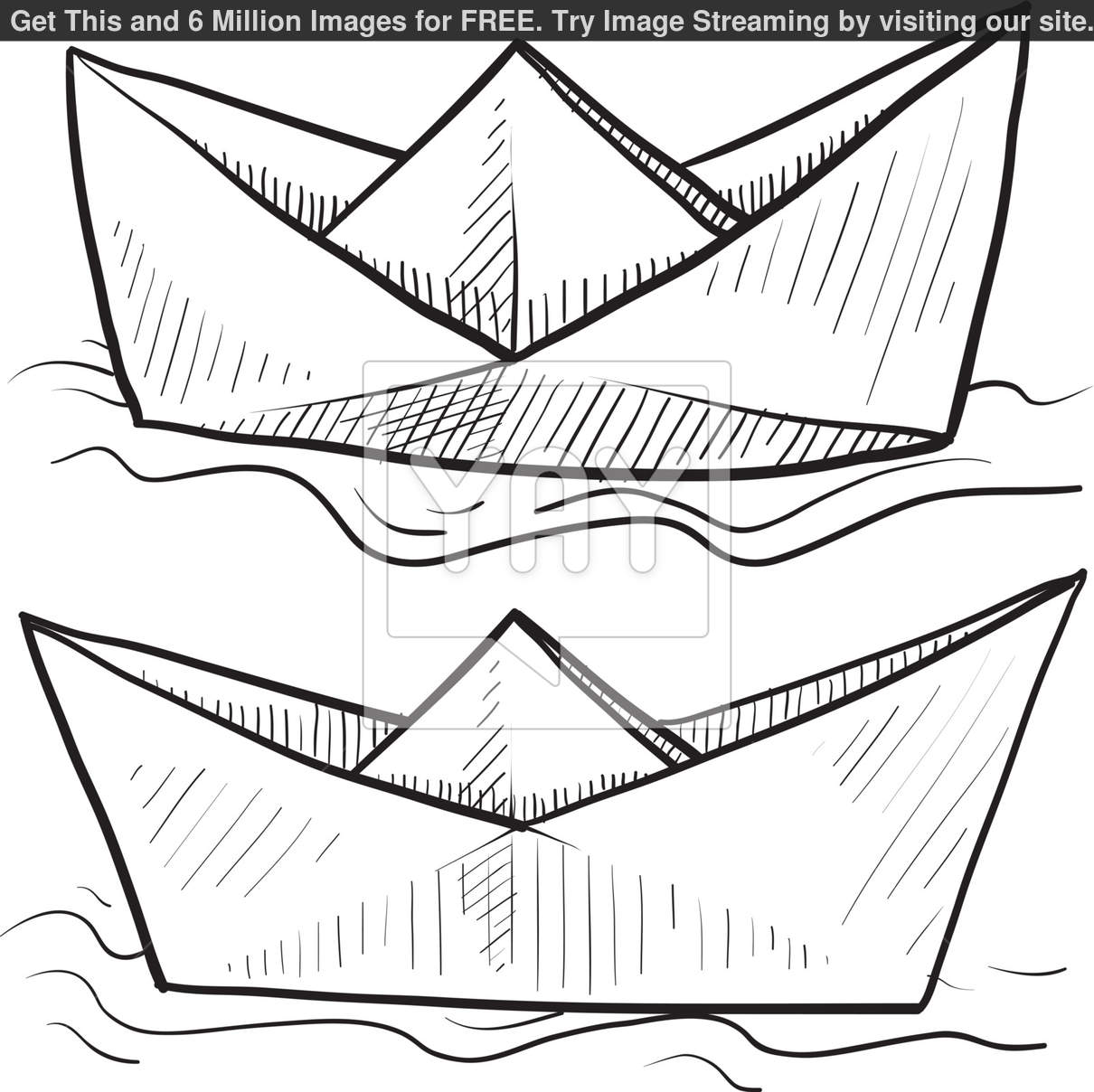 Vector Paper Boat