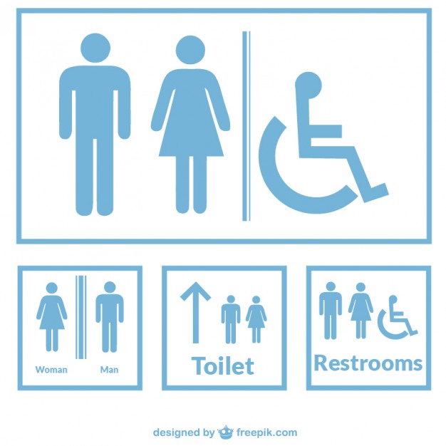 Vector Restroom Symbols Sign Download
