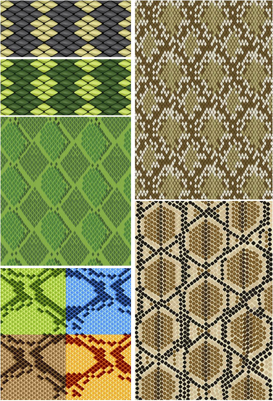 Vector Snake Skin Texture