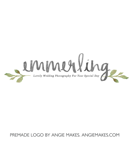 Watercolor Font Logo