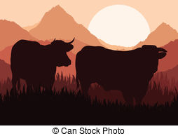 Western Landscape Clip Art