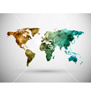 World Map Grunge Banner