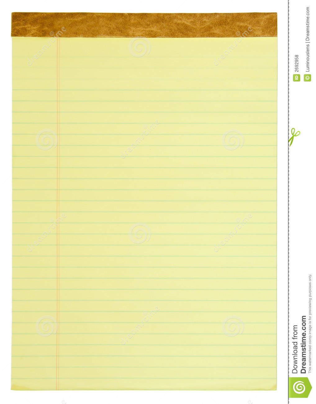 Yellow Legal Pad Paper