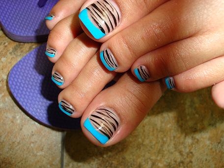 14 Easy Summer Toe Nail Designs Zebra Strapes Images