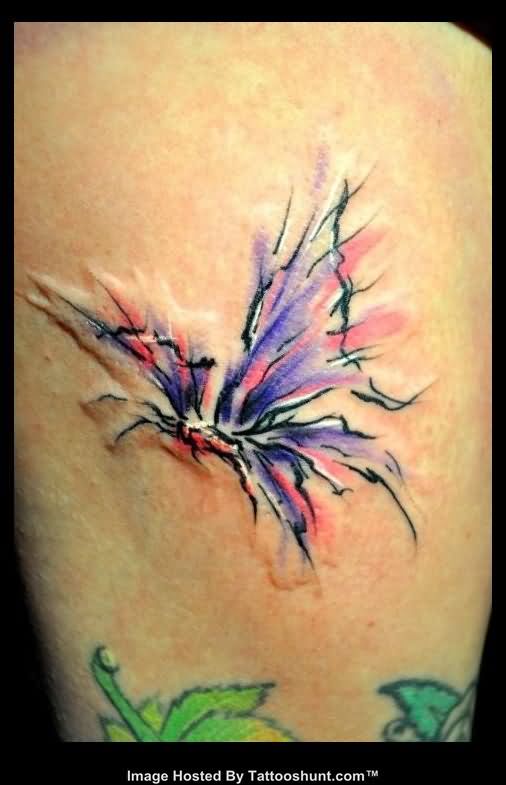 Abstract Butterfly Tattoo