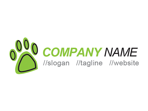 Animal Rescue Paw Logo Design