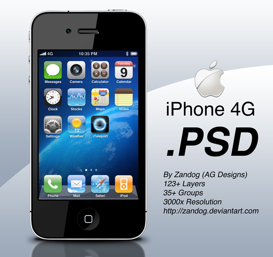 13 IPhone PSD Files Images