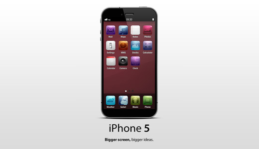 Apple iPhone 5 PSD