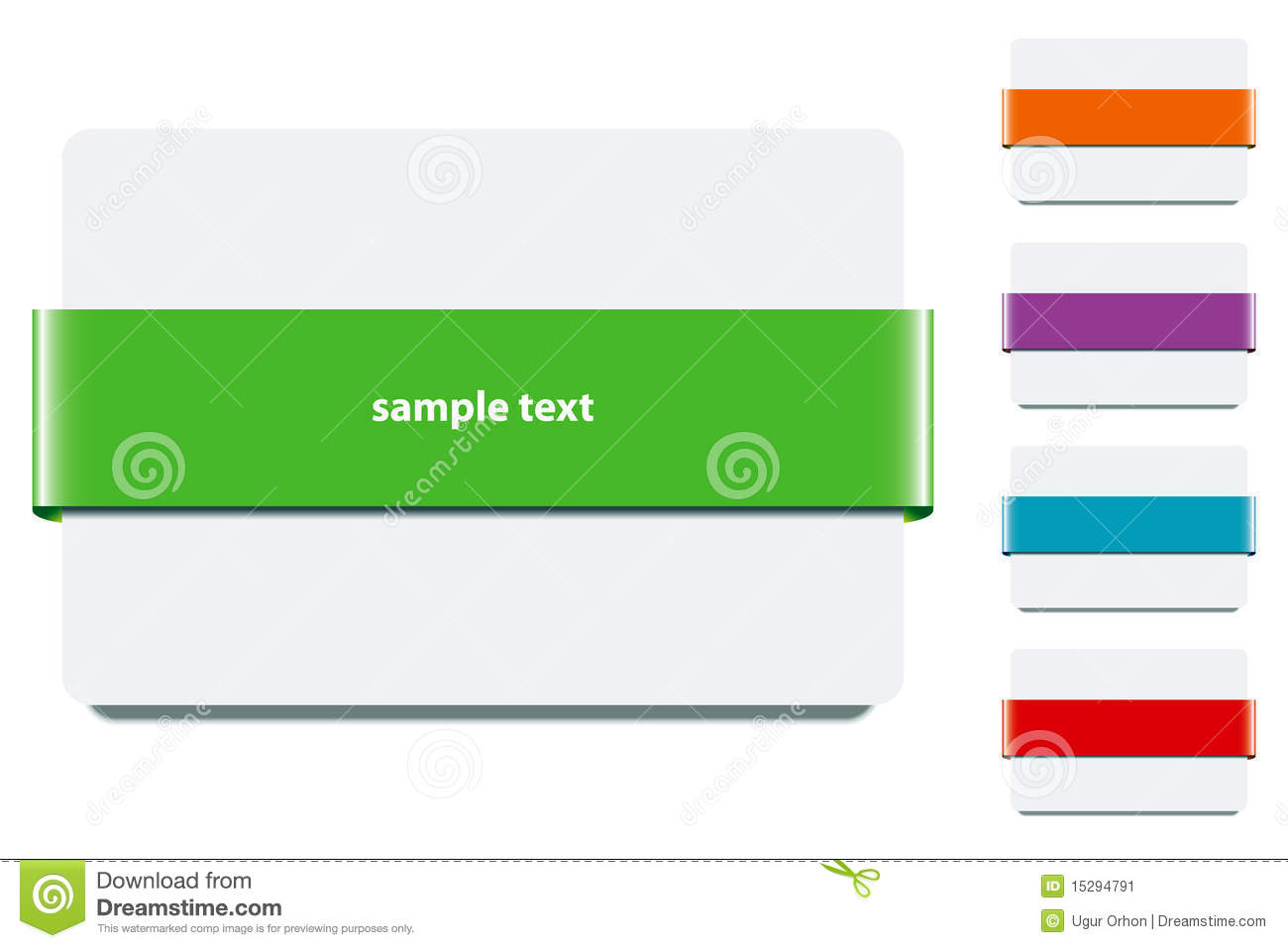 Banner Ribbon Colors