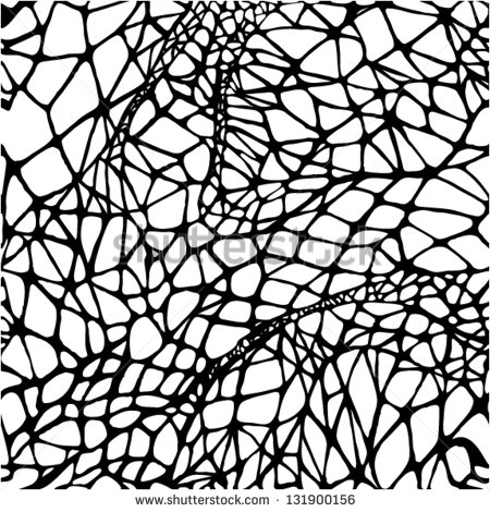 Black and White Abstract Line Art