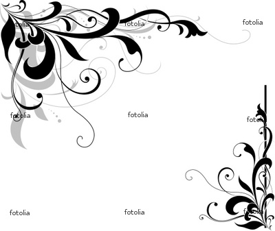 Black and White Corner Border Designs