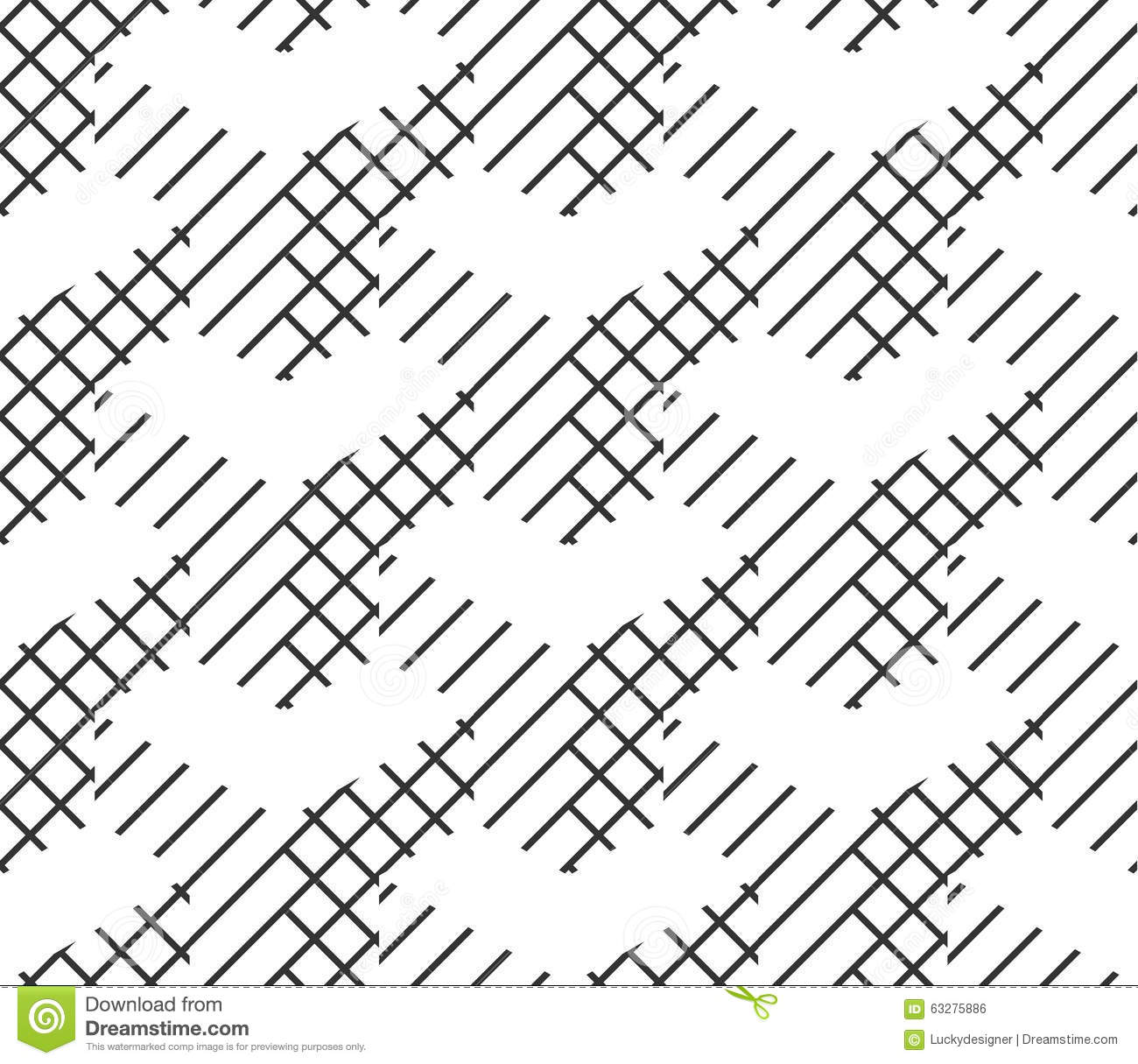 Black and White Geometric Pattern Vector
