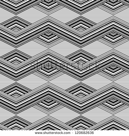 Black and White Line Pattern Vector