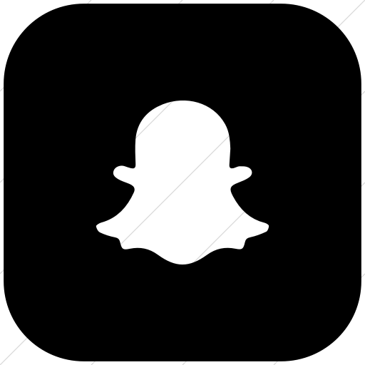 Black and White Snapchat Icon