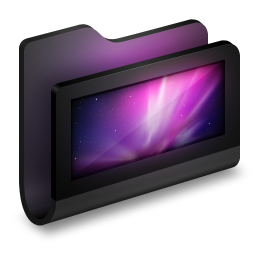 Black Computer Folder Icons