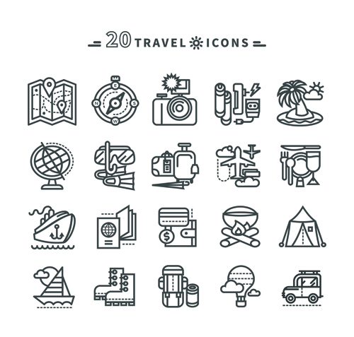 Black Outline Free Vector Icons