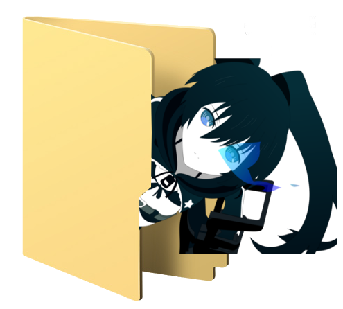 Black Rock Shooter Icon Folder