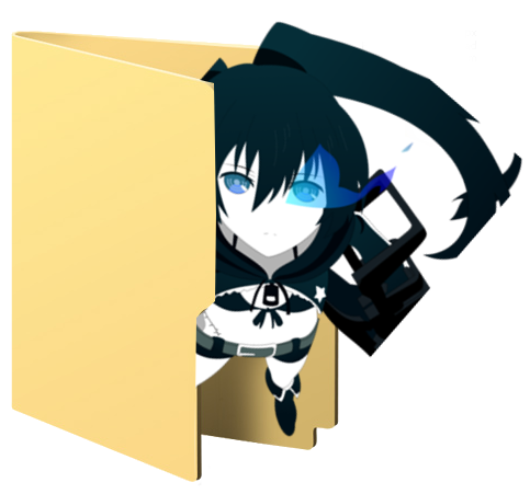 Black Rock Shooter Icon Folder