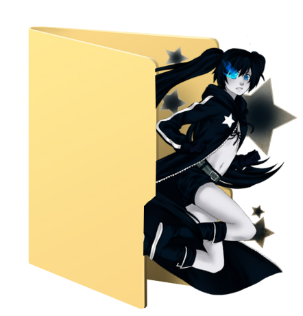 Black Rock Shooter Icon Folder