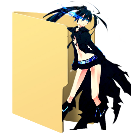 Black Rock Shooter Icon Folder