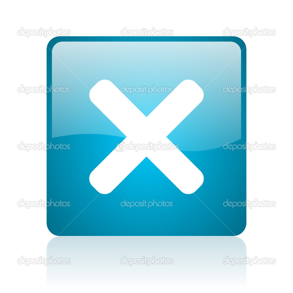 Blue Square Icon