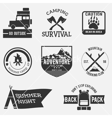 Camping Vector Badges