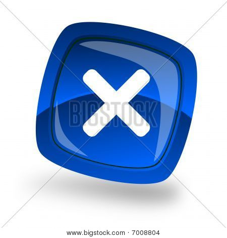 Cancel Blue Icon