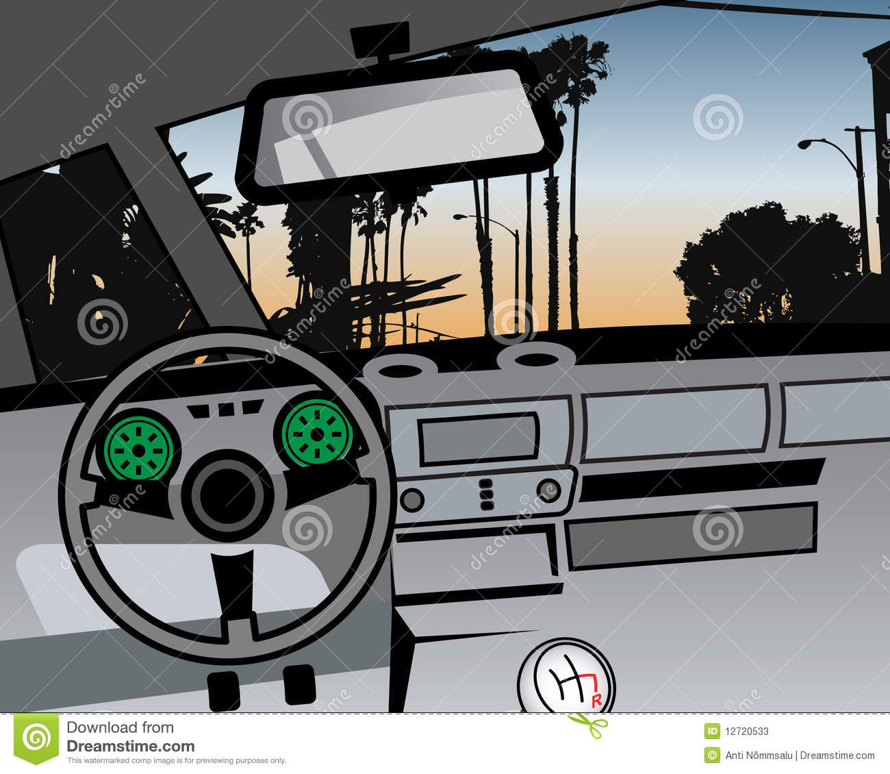 Car Dashboard Vector
