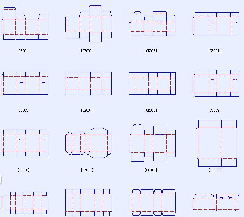 Cardboard Box Dieline Templates