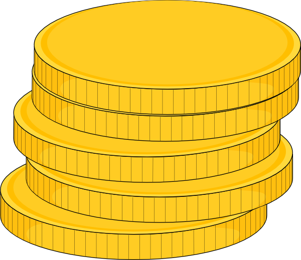 Cartoon Gold Coin Clip Art