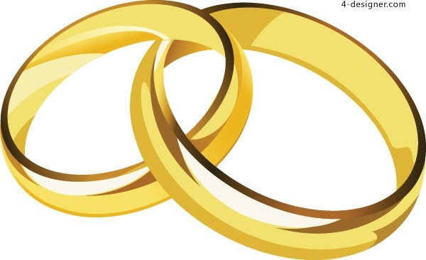 Cartoon Wedding Rings