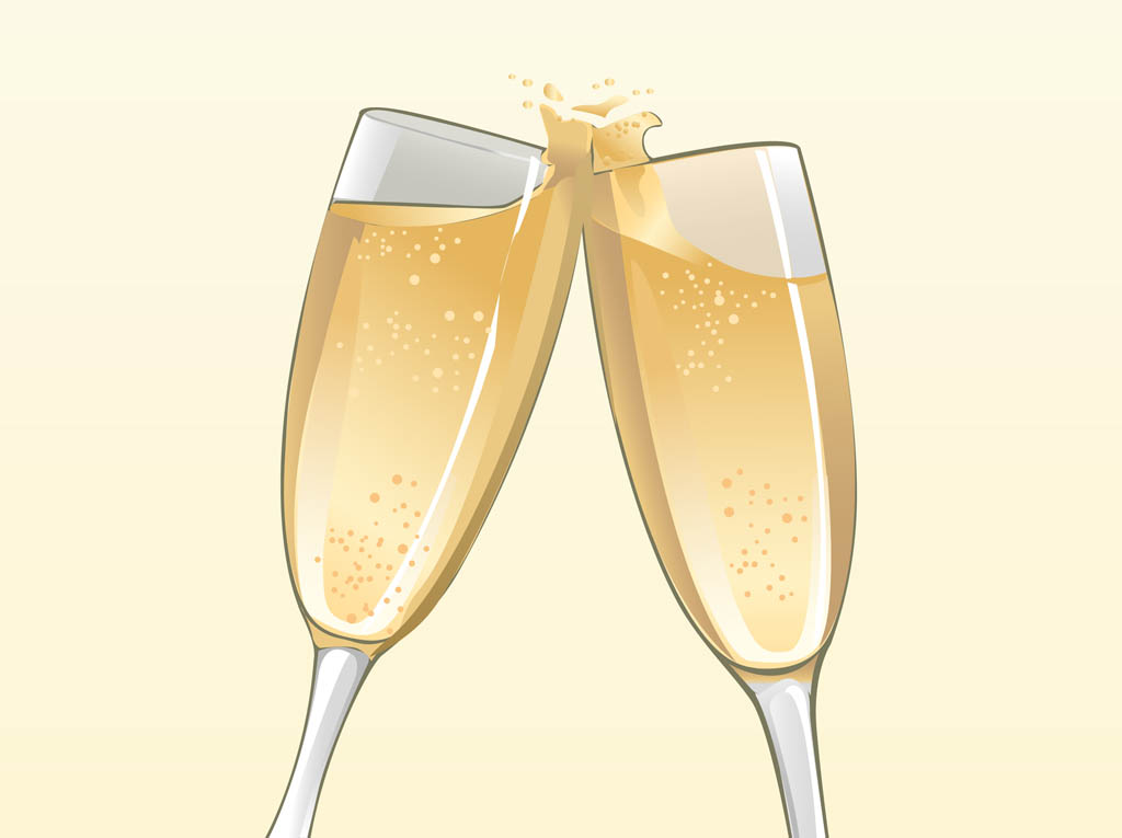 Champagne Glass Vector Free