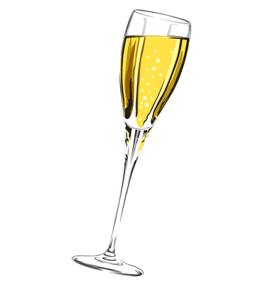 Champagne Glass Vector