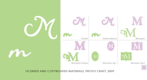 Circle Monogram Font for Cricut Cartridge