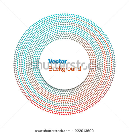 Circle of Dots Vector Art