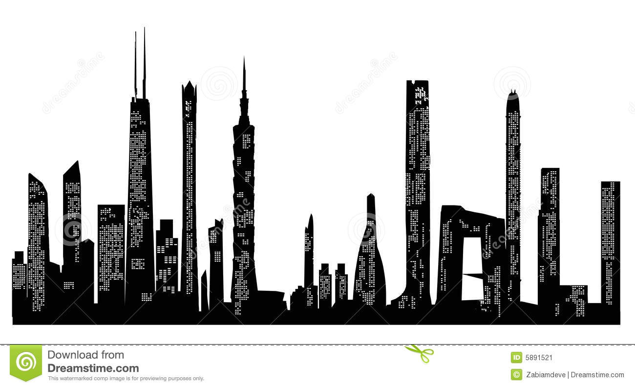 City Skyline Silhouette City Skyline Silhouette
