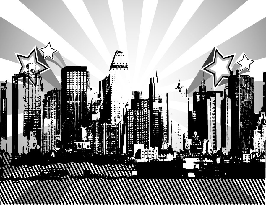 City Skyline Vector Art