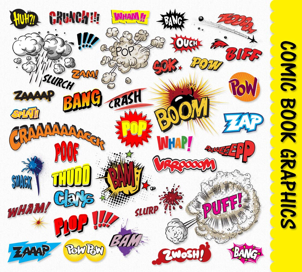 Comic Book Sound Effect Clip Art Comic Book Sound Effect Clip Art