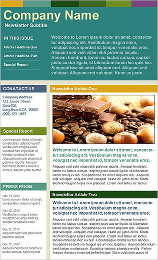 Company Newsletter Templates Free