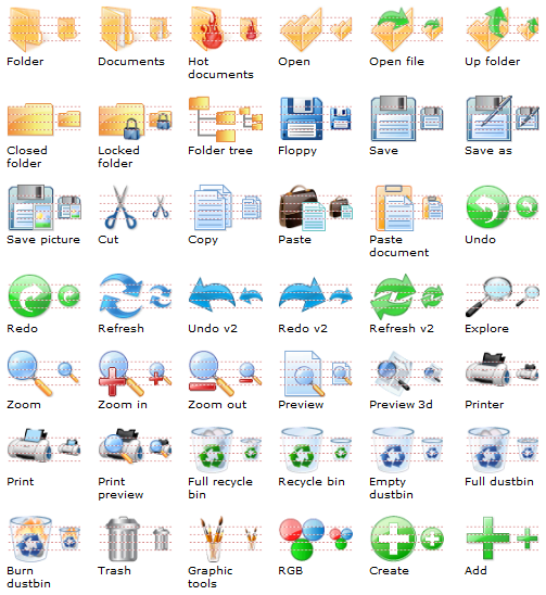 Computer Toolbars Icons Computer Toolbars Icons