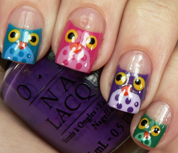 Cool Owl Nail Designs