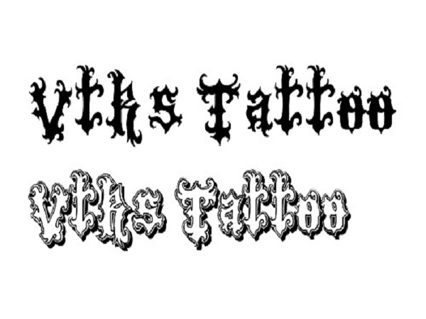 Cool Tattoo Font Design