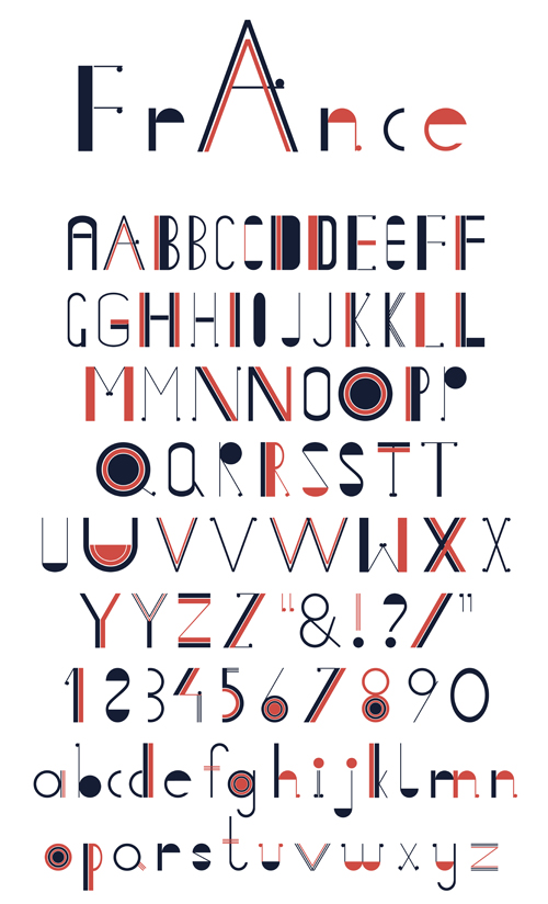 Creative Font Design Alphabet