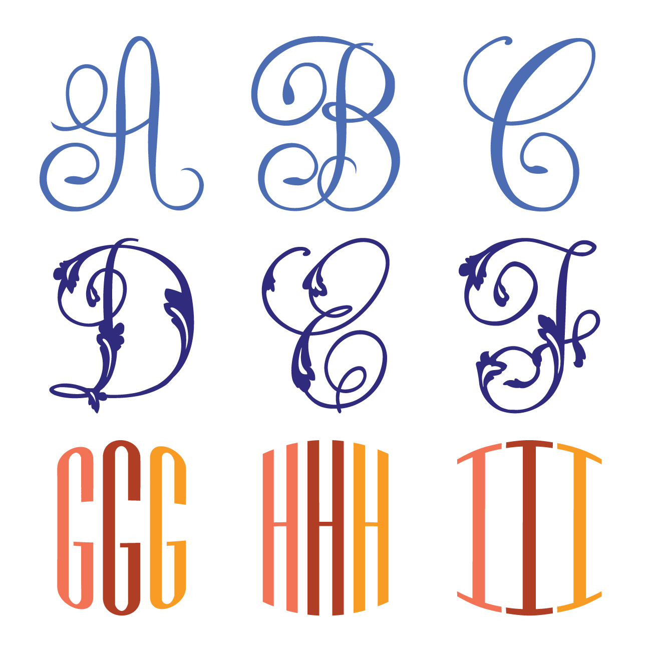 Decorative Monograms Cricut Cartridge Anna Griffin Decorative Monograms Cricut Cartridge Anna Griffin
