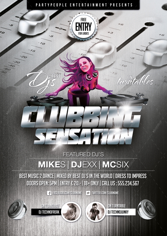 DJ Flyer PSD Template