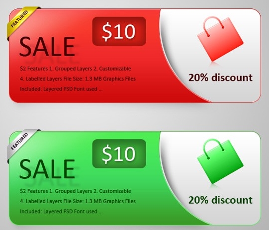 Download Free PSD Web Banners