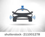 Driverless Car Icon Driverless Car Icon