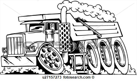 Dump Truck Vector Art