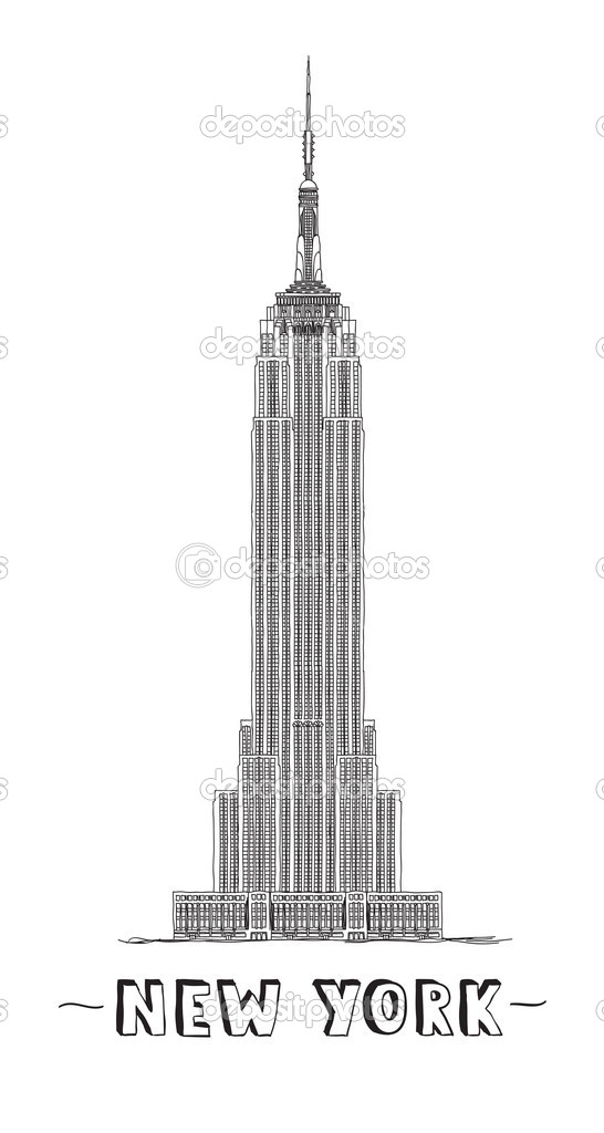 Empire State Building Drawing