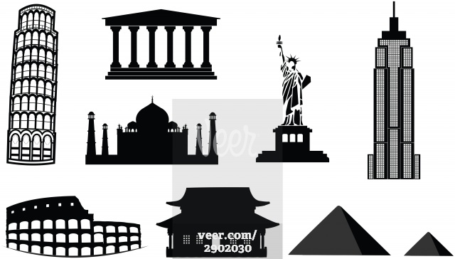 Empire State Building Silhouette Vector Art